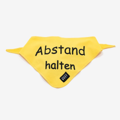 Halstuch "Abstand halten" - Gut erkennbar aus...