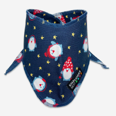 Halstuch Pinguin blau - Hält warm bei frostigen...