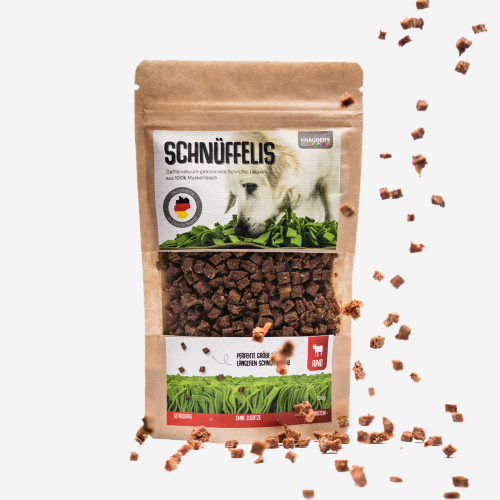 Schnüffelis Rind - Schlauer Snack - 100g reines Fleisch
