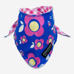 Halstuch Halstuch "Pink flowers"  blau/pink
